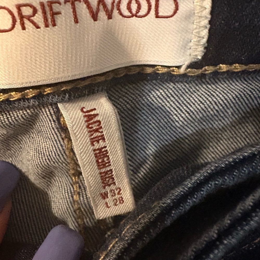 Driftwood Jackie Celestial Embroidered Star/Moon High Rise Skinny Jeans 32/34 - Picture 7 of 7